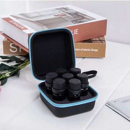 Essential Oil Travel Case – 7-Slot Organizer for 5ml DoTERRA Bottles, Portable Roller Bottle Storage Bag
