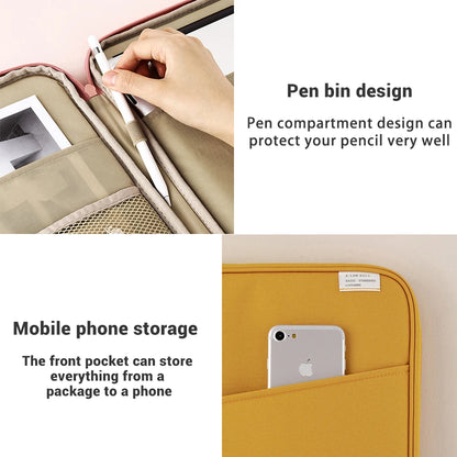 Tablet Handbag Case 9-11 inch: for iPad Air 4/5, Pro 11, Mini 5/6, XiaoMi, Samsung, Huawei, Lenovo - Shockproof Pouch Bag