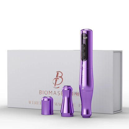 BIOMASER P90 Pro Wireless Rotary PMU Tattoo Machine – Rechargeable Permanent Makeup Gun for Microblading, Eyebrow, Lip & Eyeliner