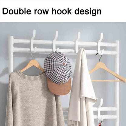 Multi-Layer Shoe and Hat Rack - Multifunctional Floor Standing Storage for Shoes, Sneakers, and Coats, Dormitory Organizer Cabinet