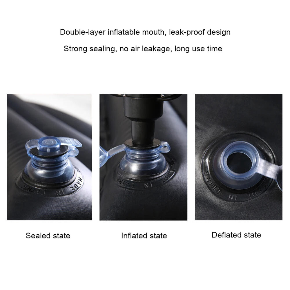 Universal Car Air Inflatable Travel Mattress – Back Seat Sofa Pillow & Camping Cushion