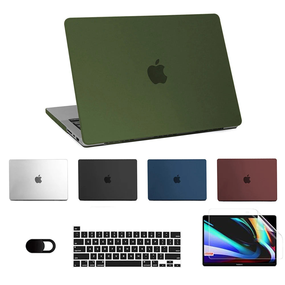 2024 Ultra Thin Hard Shell Laptop Case for MacBook Air 13 & MacBook Pro 14 – M3, M2, M1 Chip, A2941 Cover