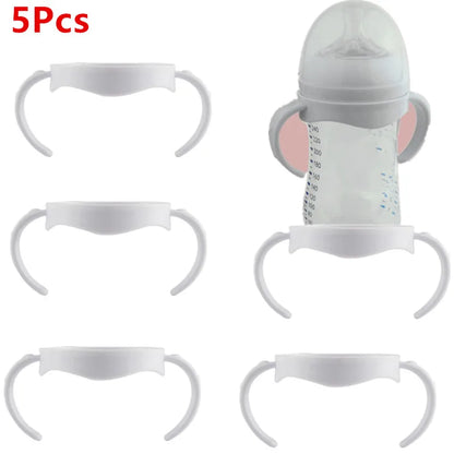 5Pcs/3Pcs/1Pc Baby Bottle Grip Handles – Hand Shank for Avent Natural Wide Mouth Feeding Bottles