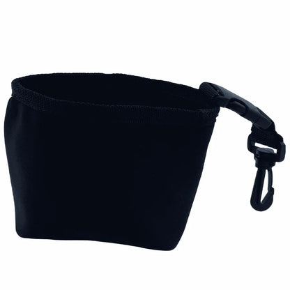 Portable Golf Cleaning Bag with Detachable Clip – Waterproof Liner, Cleans Club Grooves, Dry Exterior