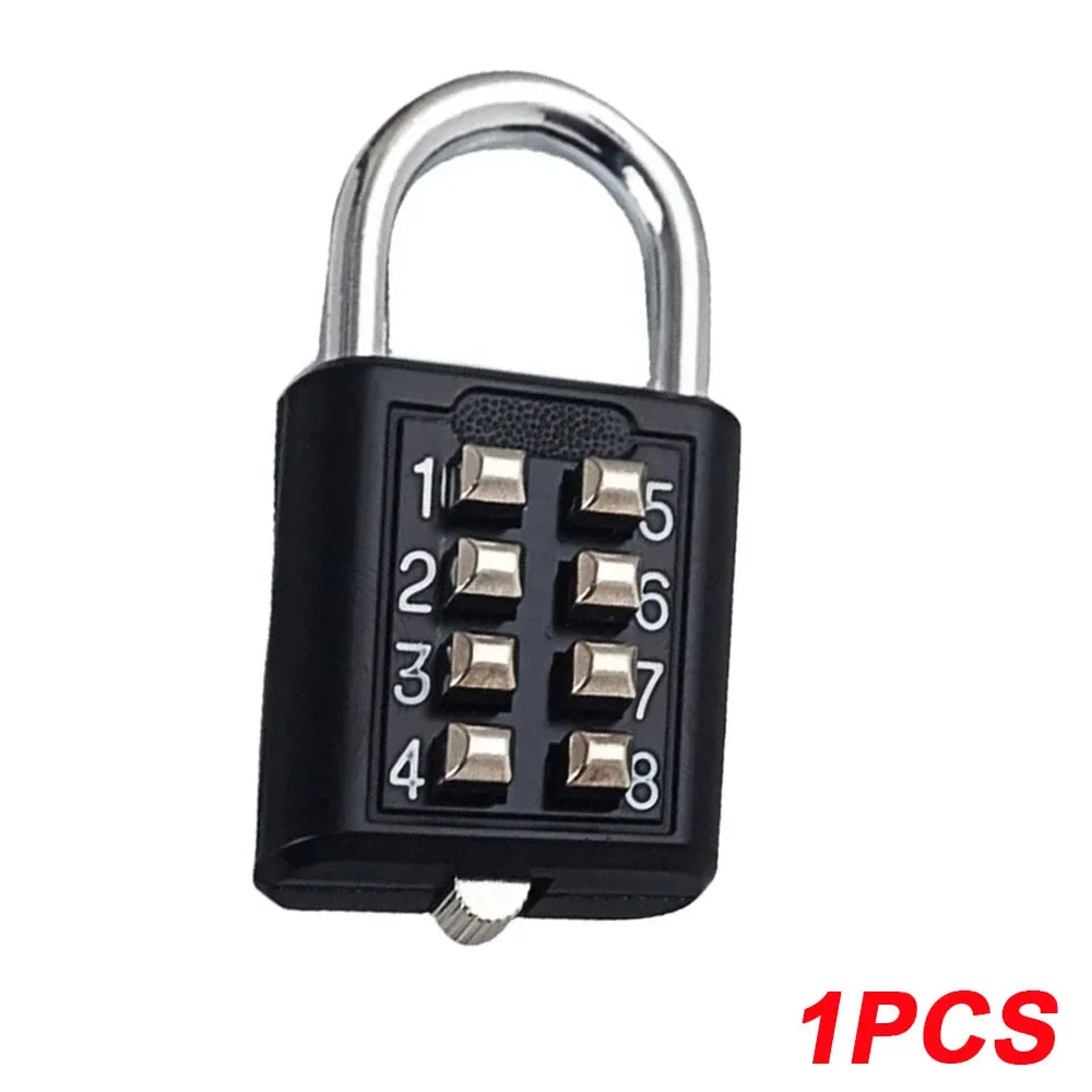 8-Digit Combination Padlock – Waterproof Zinc Alloy Travel Luggage & Outdoor Anti-Theft Smart Lock