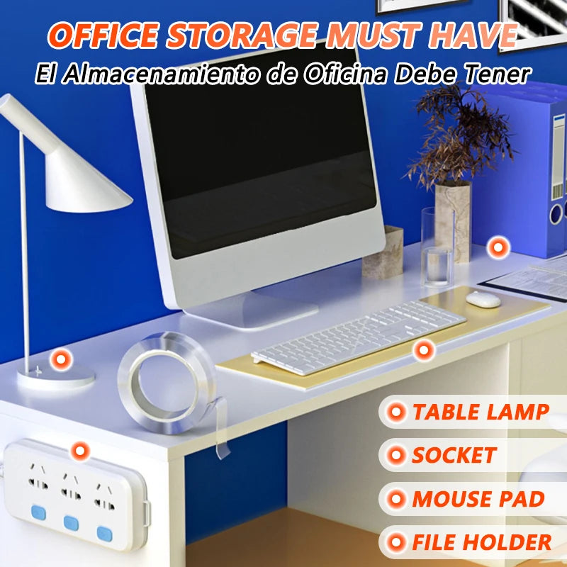 Double-Sided Nano Tape – Extra Strong, Waterproof, and Transparent Adhesive for Home Use