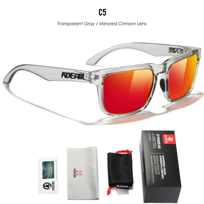 KDEAM Plus Size Polarized Sunglasses – 64mm Wide Fishing & Driving Glasses with Night Vision for Men