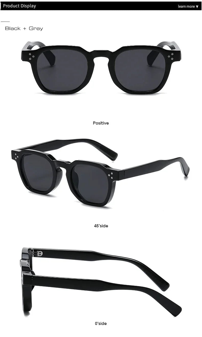 JNPCXI Vintage Rivet Oval Sunglasses – Fashion Leopard Frame Luxury Eyewear for Men & Women, Anti Blue Light Glasses