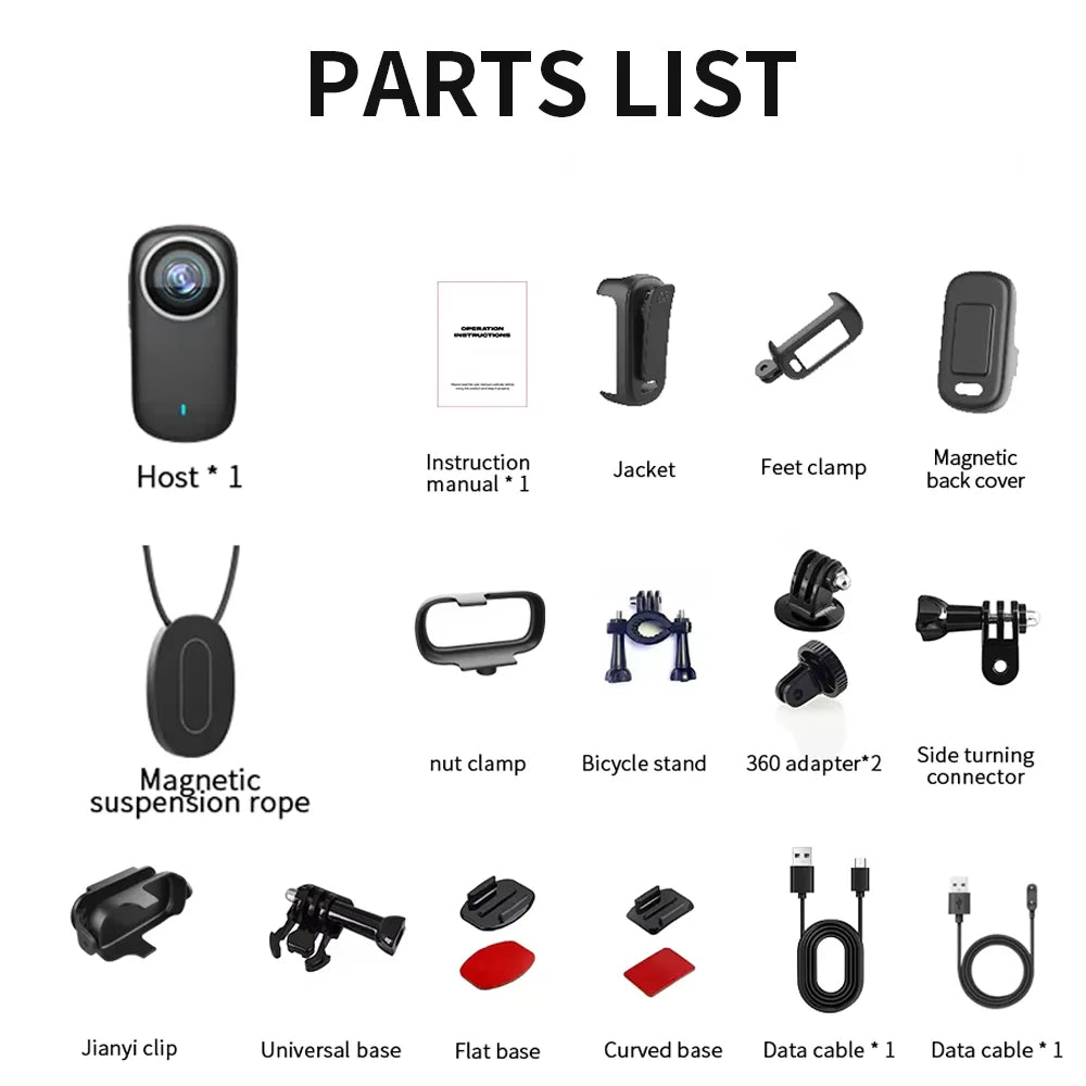 4K WiFi Mini Action Camera — Portable Thumb-Size Sport Cam for Outdoor, Helmet, Motorcycle, Cycling & Vlogging