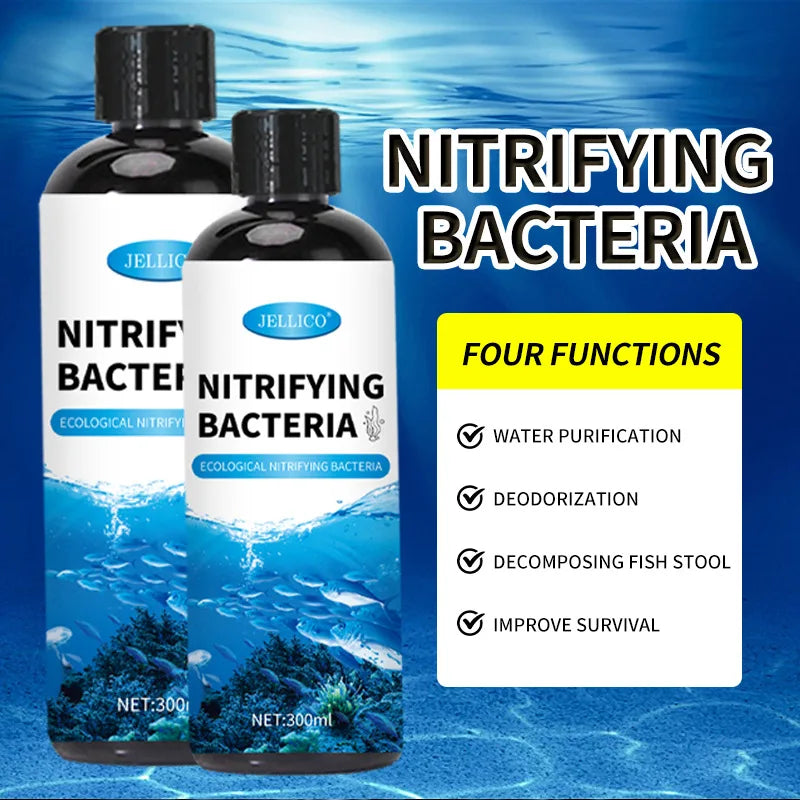 300ml Nitrifying Bacteria Liquid – Fish Tank Water Purifier & Treatment for Aquarium Fish Farming