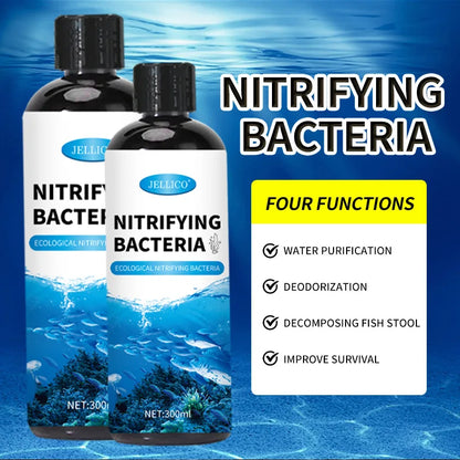 300ml Nitrifying Bacteria Liquid – Fish Tank Water Purifier & Treatment for Aquarium Fish Farming