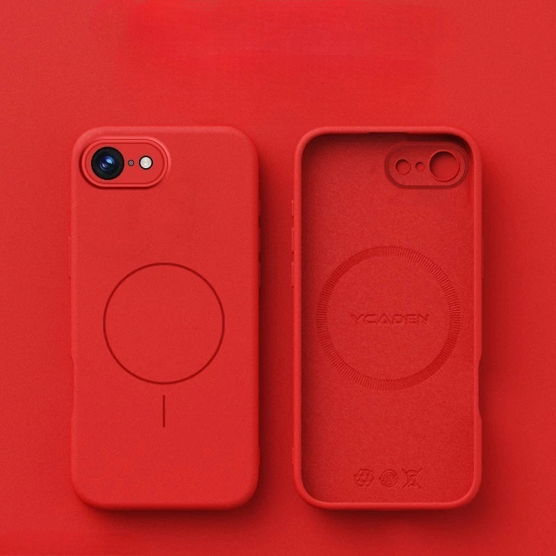 Original Liquid Soft Silicone Magsafe Case — Magnetic Wireless Charging Cover for iPhone 11–16 Pro Max