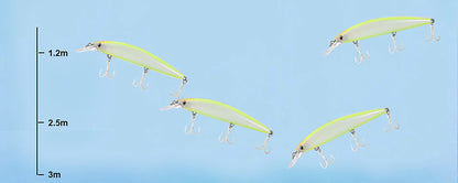 FJORD Heavy Sinking Minnow Fishing Lures – 110S 37g, 90S 29g, 70S 17g Saltwater & Freshwater Jerkbait