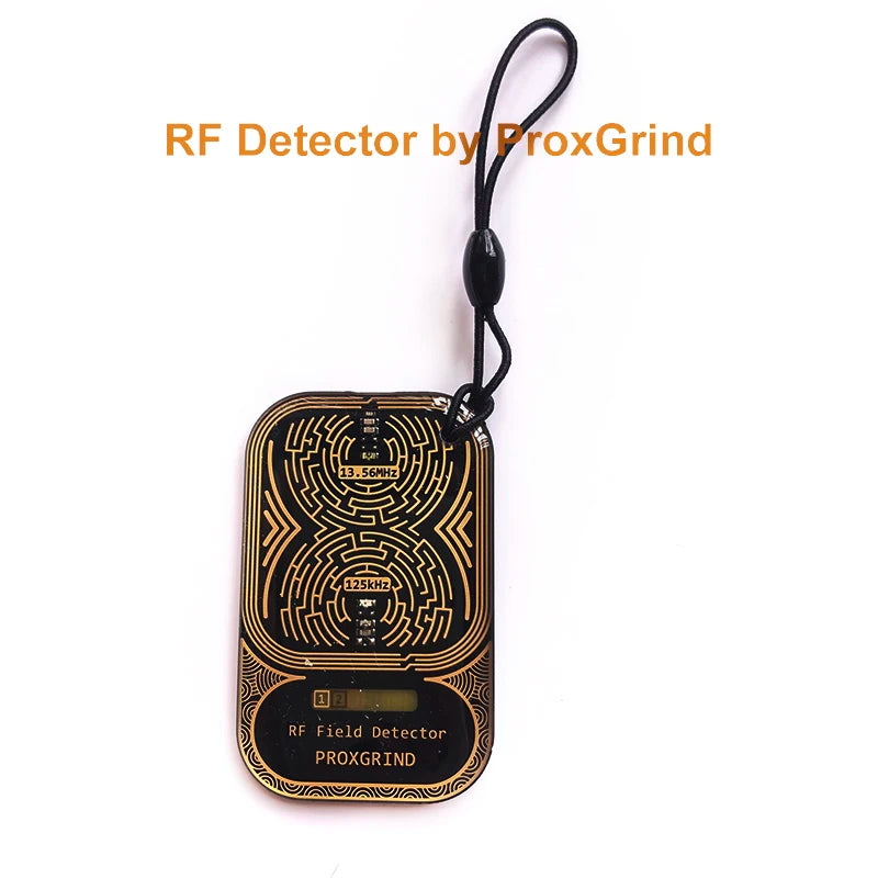 Tiny Frequency Detection Card, Proxgrind RFID Field Detector Keychain, Mobile Phone Pendant for IC/ID Access Control Readhead Testing