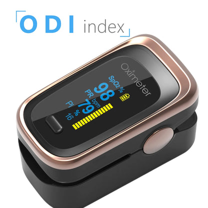 Portable Medical Finger Pulse Oximeter – OLED Display, SPO2, PR, Sleep Monitor, 8-Hour Battery Life