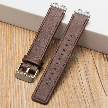 Genuine Leather Strap for Huawei Band 8/9 – Fashionable Watch Band Loop with Clasp for Men & Women