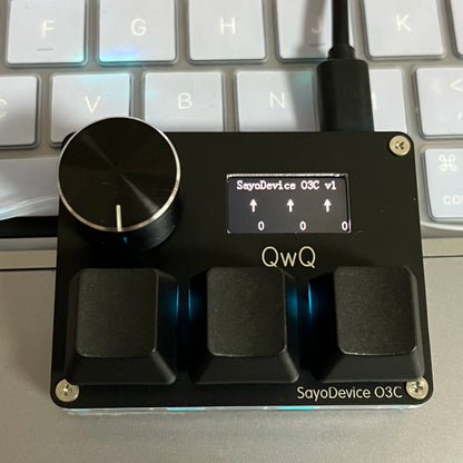 O3C SayoDevice OSU O3C Rapid Trigger Hall Switches – Magnetic Pink Keyboard Switches with Knob, Screen Copy & Paste Shortcut