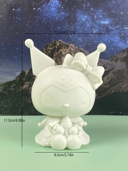 Hot Sale DIY Anime Piggy Bank – Cartoon Melody & Hello Kitty Diamond Stick Figurine Model Gift Statue Doll