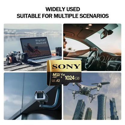 SONY High-Speed Micro SD Card – 128GB, 64GB, 256GB, 512GB, 1TB Memory Card for Phone, Camera & Tablet PC