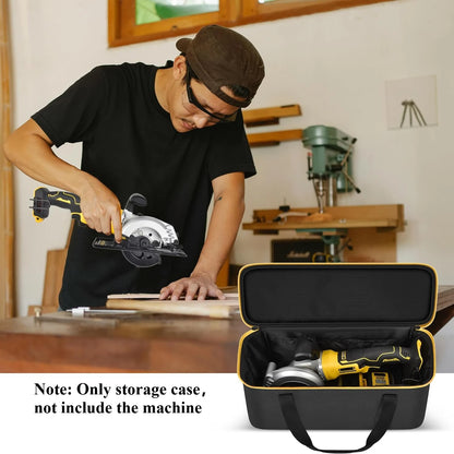 Hard Tool Carrying Case for DEWALT 20V Max & Compatible Circular Saws – Protective Organizer Bag (Case Only)