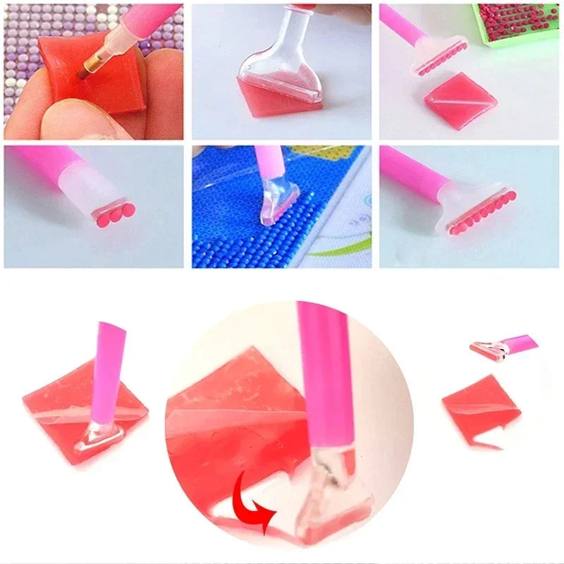 10-100 Pcs 2x2CM Diamond Painting Wax Mud – Glue Accessory for Diamond Embroidery & Cross Stitch