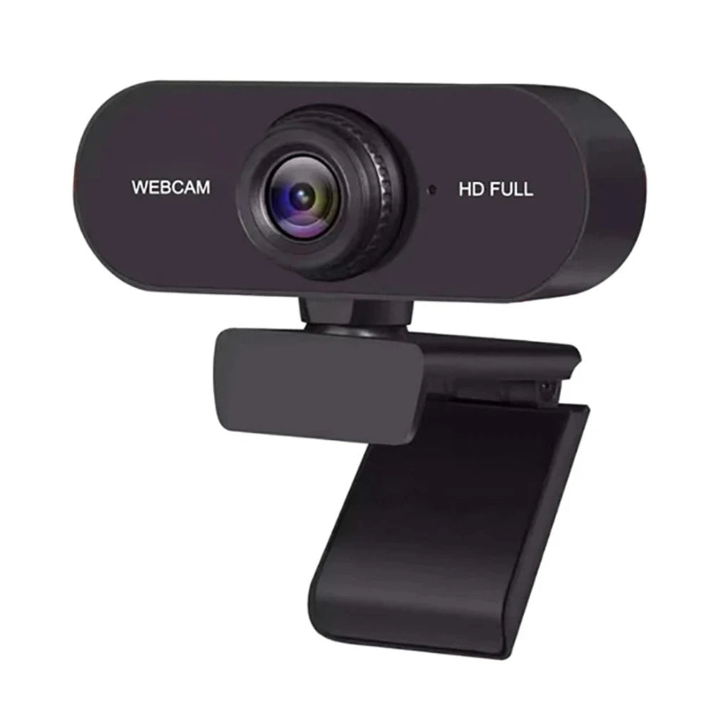 2K/1080P/720P/480P HD USB Webcam – Mini Desktop & Laptop Camera with Microphone and Privacy Cover for YouTube & Skype