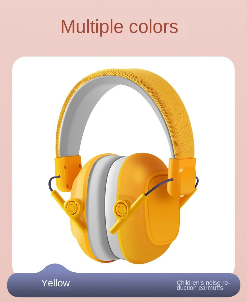 Kids Noise-Cancelling Earmuffs – Soundproof Headphones for Aircraft, Learning & Drums