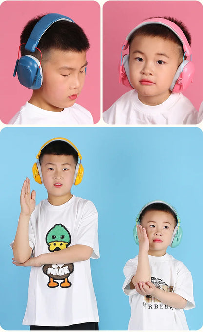 Kids Noise-Cancelling Earmuffs – Soundproof Headphones for Aircraft, Learning & Drums