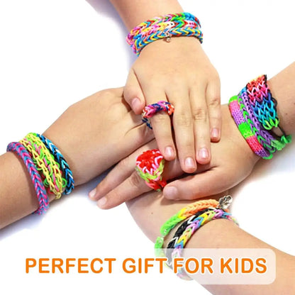 Loom Rubber Bands Refill Kit – DIY Bracelet Making Craft Set for Kids, Creative Weaving Toy Gift