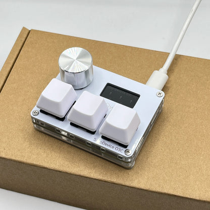 O3C SayoDevice OSU O3C Rapid Trigger Hall Switches – Magnetic Pink Keyboard Switches with Knob, Screen Copy & Paste Shortcut