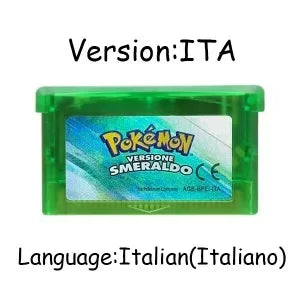 GBA Pokémon 32-Bit Game Cartridges – Emerald, FireRed, LeafGreen, Ruby & Sapphire, Multi-Language