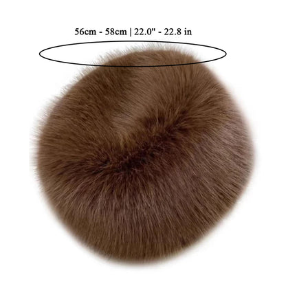 Women’s Faux Fur Winter Hat – Thick Warm Snow Ski Cap, Windproof Russian Style Ear Warmer Bonnet