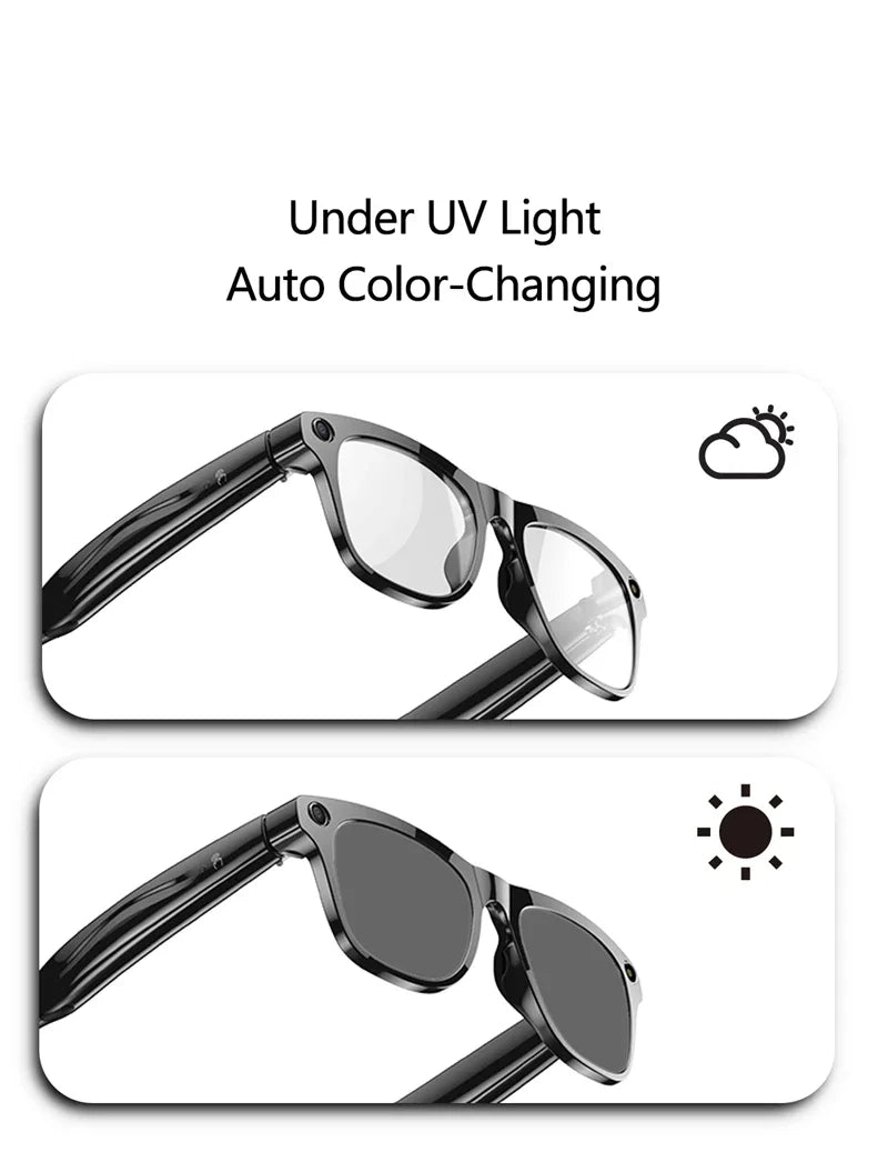 Xiaomi AI Smart Glasses — 8K HD Photochromic, Multifunction Camera Glasses with Translation, Bluetooth Calling, Voice Assistant, Music Player