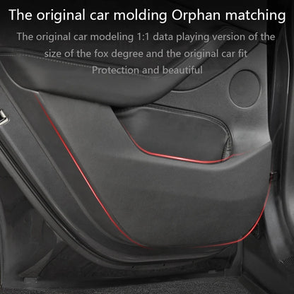 Tesla Model Y/3 2021-2023 Door Anti-Kick Protective Sticker – Soil-Proof & Anti-Scratch Side Door Mat Protector