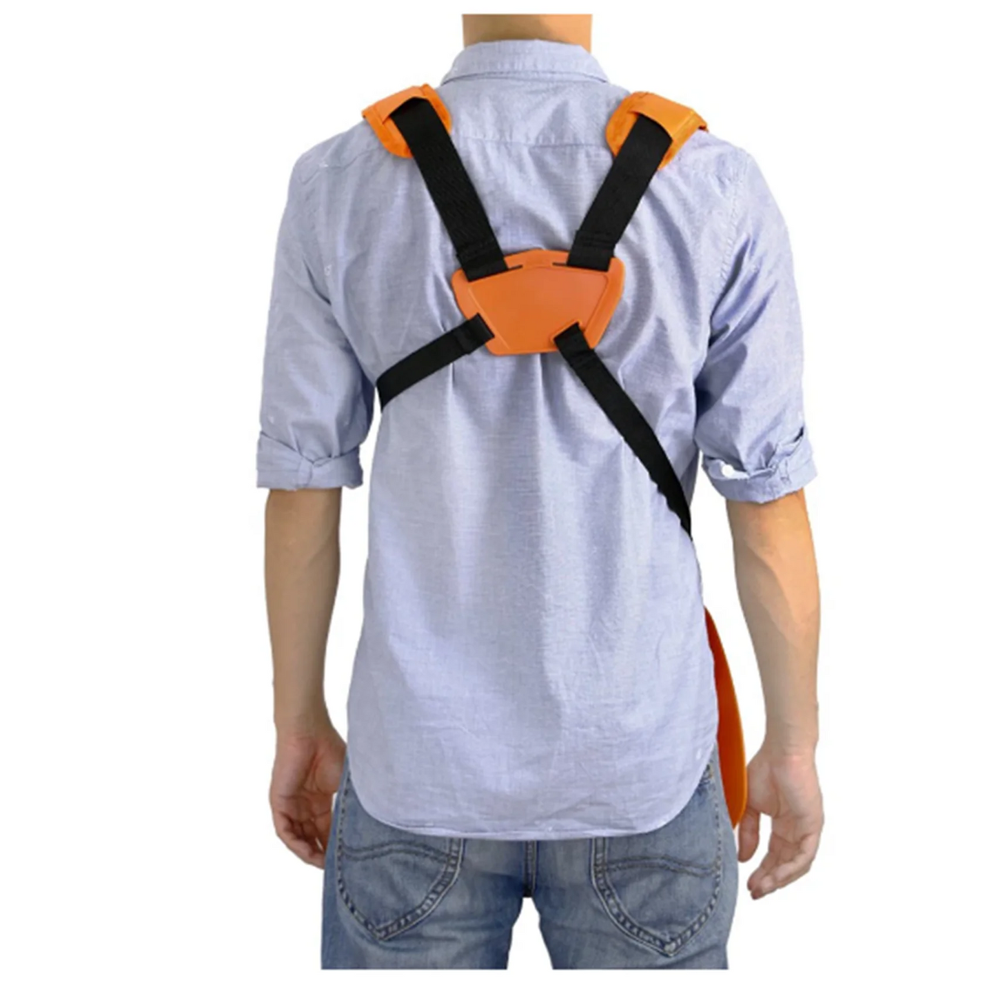 Strimmer Padded Belt - Comfortable Labor-Saving W Shape Double Shoulder Harness Strap for Brush Cutter Trimmer Garden Pruner