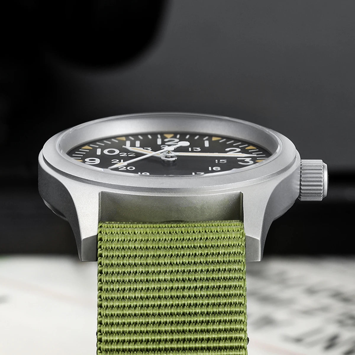 Militado ML05 Vintage Quartz Watch 38mm with VH31 Movement, Domed Sapphire Crystal, AR Coating & Luminous Dial