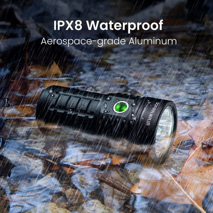 Sofirn Q8 Plus Super Powerful LED Flashlight - 16000 Lumens, USB-C Rechargeable 21700 Torch with Anduril 2.0 & Reverse Charging