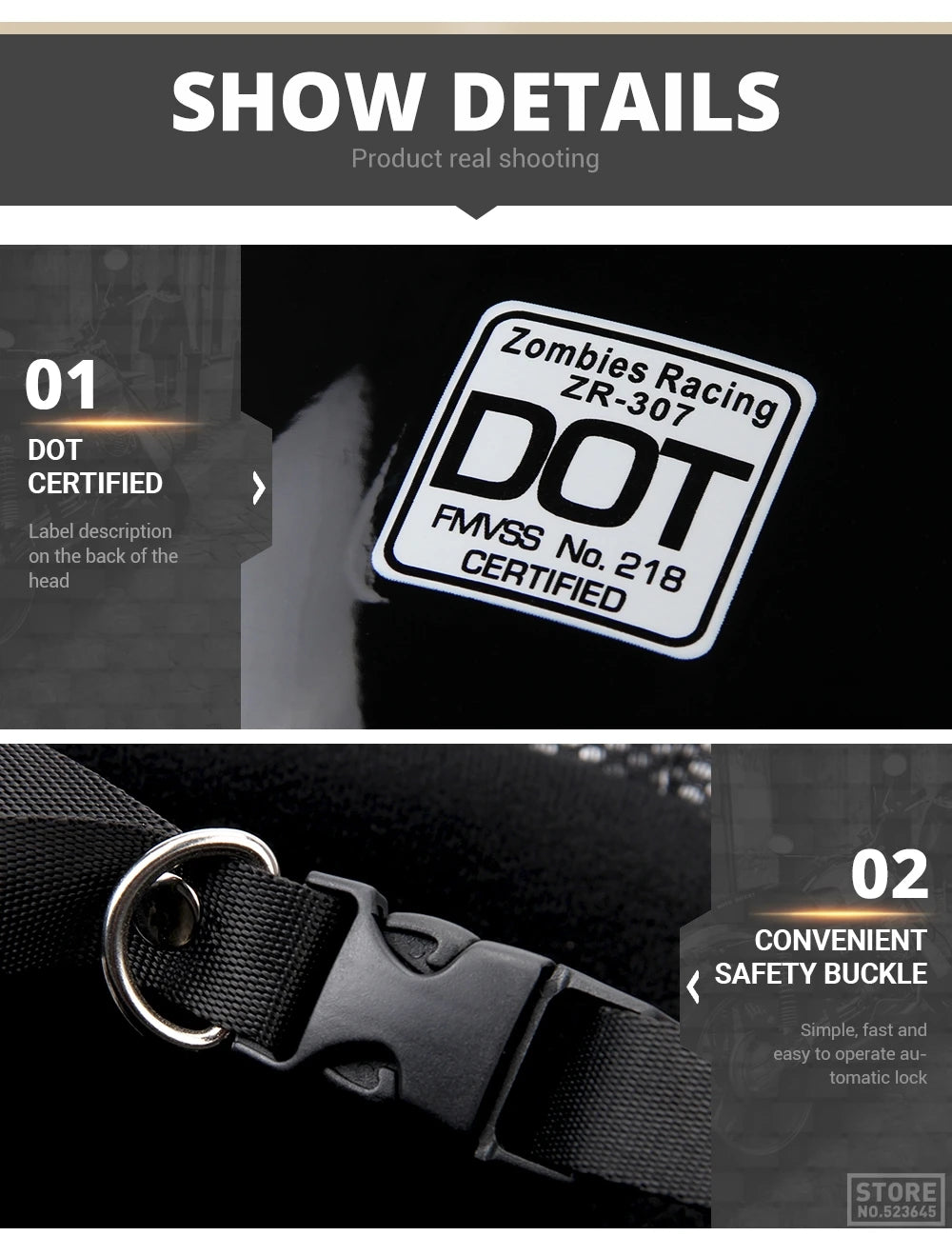 German Leather Motorcycle Half Helmet - Vintage Open Face Biker Helmet, DOT Certified, Casco Moto for S-XXL Sizes