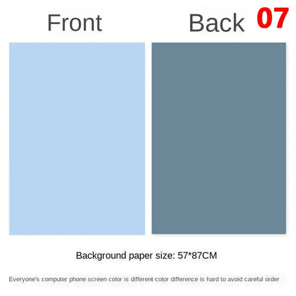 Photography Backdrops 57x87cm – Double-Sided Solid Color Photo Background for Studio, Newborn & Product Photography