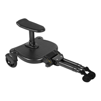 2-in-1 Universal Stroller Buggy Board with Detachable Seat – Pram Pedal Adapter for Kids, 25kg Load Capacity