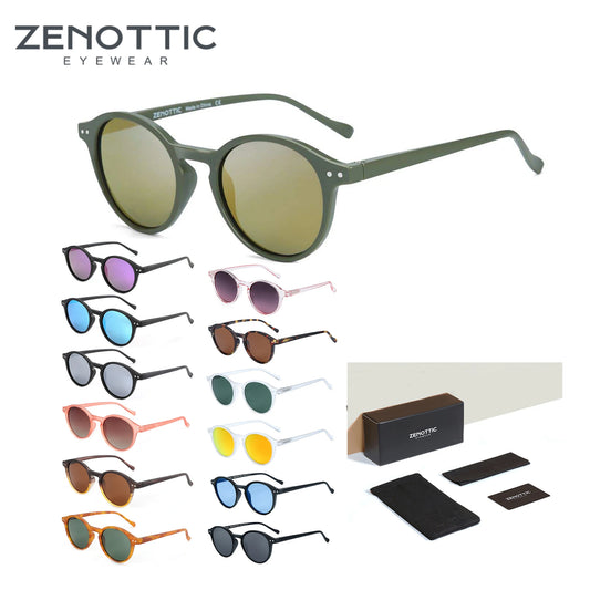 ZENOTTIC Retro Polarized Small Round Sunglasses – Vintage UV400 Shades for Men & Women 2023–2024