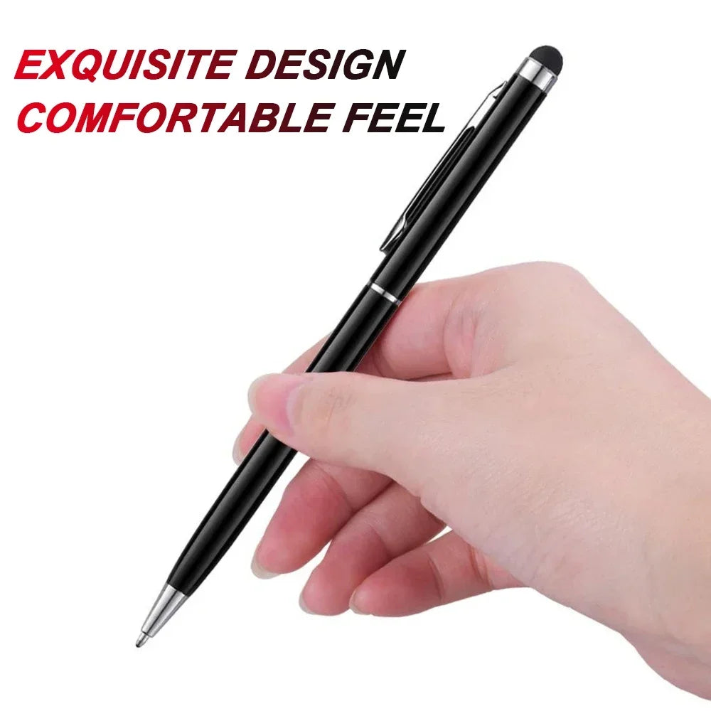 10PCS 2 in 1 Capacitive Stylus and Ballpoint Pen – Universal Touch Pen for Tablet Drawing, iPhone, iPad, Android Mobile Phones