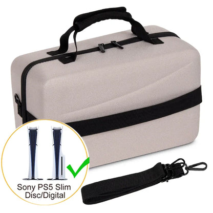 Large Carrying Case for PS5 Slim Digital Console – Protective Travel Storage Bag for Controller & Accessories