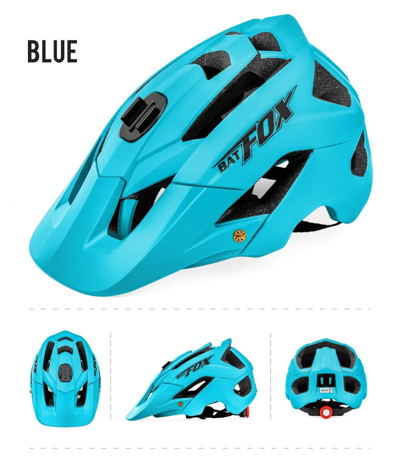 BATFOX Ultralight Bike Helmet – Molded Mountain & Road Helmet for Men, DH AM Cycling Equipment, Casco Ciclismo Bicicleta