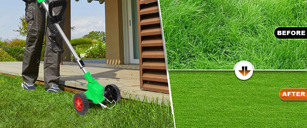 Tegatok 20V Cordless Weed Wacker — 4-in-1 Electric Weed Killer with 2×2.0AH Lithium-Ion Batteries