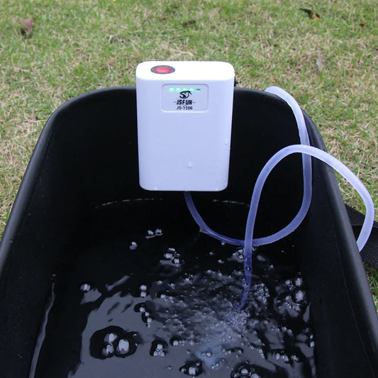 JSFUN USB Rechargeable Fish Tank Pump – Ultra-Quiet Portable Aerator for Outdoor Fishing
