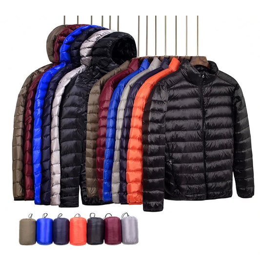 Men's Autumn & Winter Down Jacket – Fashion Hooded Slim Fit, Super Light & Warm Coat