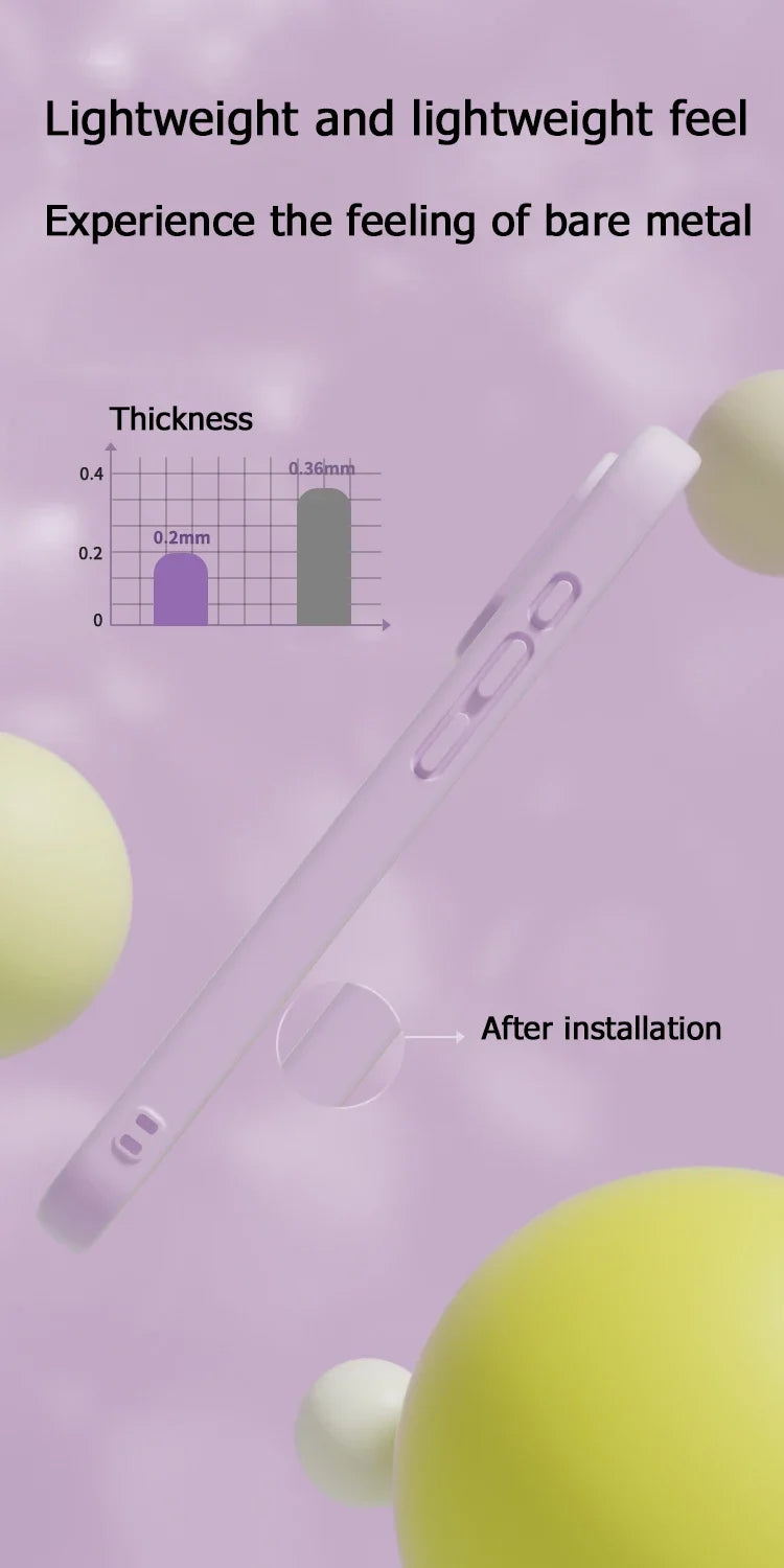 Original Liquid Soft Silicone MagSafe Case – Magnetic Wireless Charging Cover for iPhone 16 Plus, 15, 14, 13, 12 Pro Max, 11