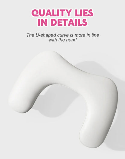U-Shaped Nail Arm Rest Pillow with Detachable Brackets – Manicure Hand Rest for Nail Salon