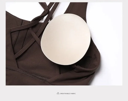 Women's Seamless Yoga Set — Quick-Dry Backless Bra & Booty-Lifting Shorts for Running, Gym & Fitness Workouts